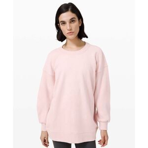 Lululemon Perfectly Oversized Crew in Porcelain Pink Size 8-10 Cozy Loungewear